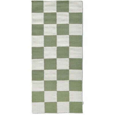 Classic Collection Square gångmatta vit/grön Classic Collection Square gångmatta vit/grön