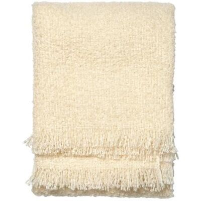 Classic Collection Bouclé pläd cream Classic Collection Bouclé pläd cream