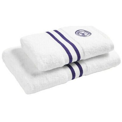 Wimbledon Baseline Stripe handduk lila 2-set Wimbledon Baseline Stripe handduk lila 2-set