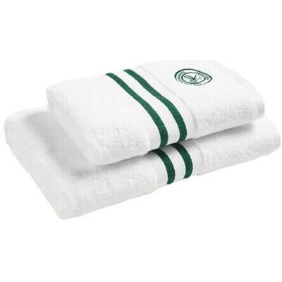 Wimbledon Baseline Stripe handduk grön 2-set Wimbledon Baseline Stripe handduk grön 2-set