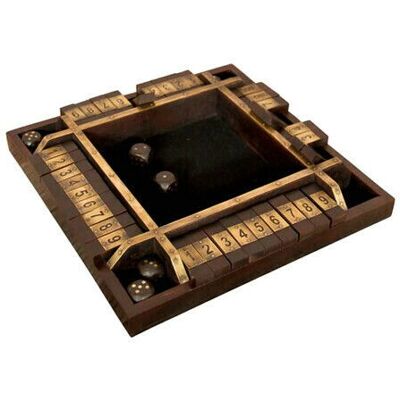 Newport Shut the box spel brun Newport Shut the box spel brun