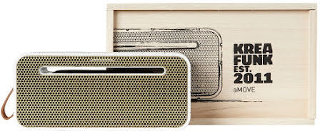 KREAFUNK Amove, White With Gold Front, Bt Speaker