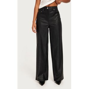 Only - PU pants - Black - Onlhope-Mady Hw Faux Leather Cc Pnt - Byxor XS/32 Black female