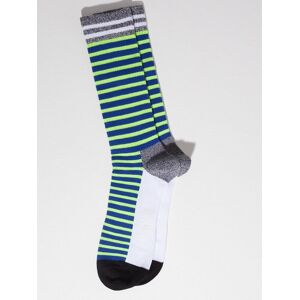 Happy Socks Neon Stripe Thin Crew Sock Strumpor Multicolor