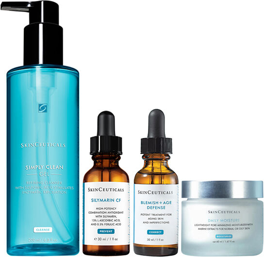 Skinceuticals Startkit Mot Tilltäppta Porer För Fet Hud