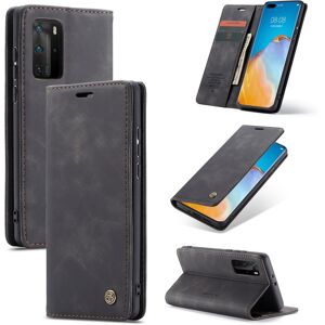 Svart Plånboksfodral med Magnetskal för Huawei P40 Pro   Kortfack   Magnetic Wallet   CaseMe