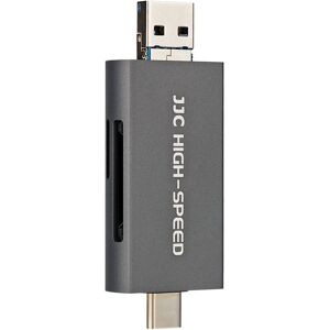 JJC Minneskortläsare 3i1 USB 3.1 för SD/SDHC/SDXC minneskort (Grå)