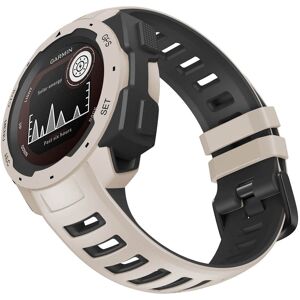 Kamda Silikonarmband för Garmin Instinct/Instinct Esports 22mm Beige & Svart