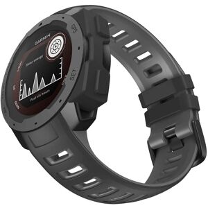 Kamda Silikonarmband för Garmin Instinct/Instinct Esports 22mm Svart & Grå