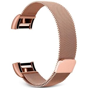 Kamda Armband Roseguld för Fitbit Charge 2 kedja 140-230mm magnetisk