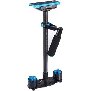 Puluz Handhållen kolfiber stabilisator för DSLR/DV-kameror (38.5-61cm) (Blå)