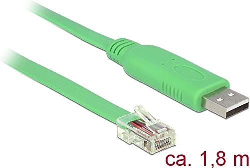 62960 Delock  adapter USB 2.0 typ A-kontakt till 1 seriell RS-232 RJ45-kontakt 1,8 m svart 62960 Delock  adapter USB 2.0 typ A-kontakt till 1 seriell RS-232 RJ45-kontakt 1,8 m svart