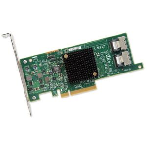 LSI SAS 9207-8I Kit tillbehör (PCIe, SAS, 4,8 Gbit/s, grön, grå, EMC)