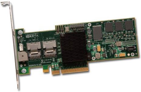 LSI00181 LSI Logic  MegaRAID kontroll (SGL 4-portar, 8X PCIe, 128 MB, RAID 0/1/5/6/10)