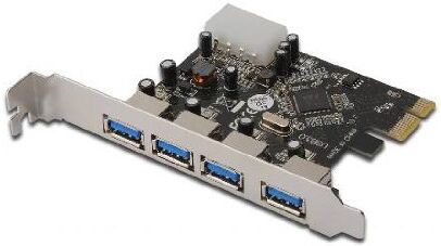 4016032309338 DIGITUS gränssnittskort, PCIe PCIe USB 3.0 (4x Typ A) version 1