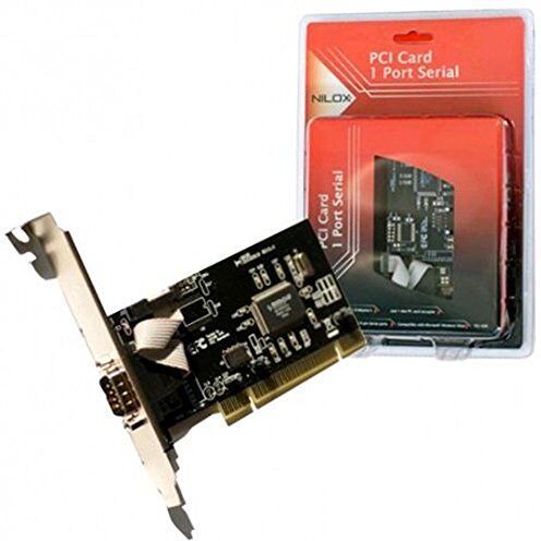 PCI-1SER Nilox SCHEDA PCI 1 PORTA SERIALE Seriell nätverkskort/adapter nätverkskort/adapter (PCI, seriell, 30 mm, 110 mm, 30 mm, 85 g)