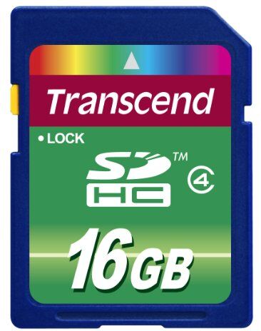 TS16GSDHC4 Transcend SDHC 16GB Class 4 minneskort TS16GSDHC4 Transcend SDHC 16GB Class 4 minneskort