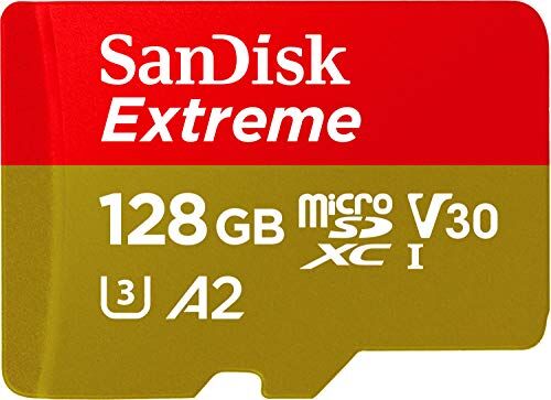 SDSQXA1-128G-GN6MA SanDisk  microSDXC Minneskort med SD-adapter, 128 GB, Röd/Guld SDSQXA1-128G-GN6MA SanDisk  microSDXC Minneskort med SD-adapter, 128 GB, Röd/Guld