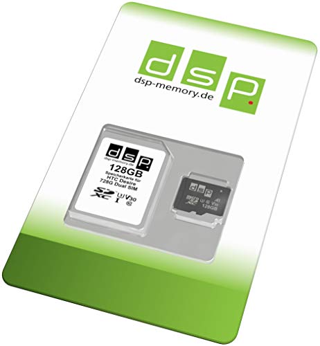 Z-4051557494237 128 GB minneskort (A1, V30, U3) för HTC Desire 728G Dual SIM