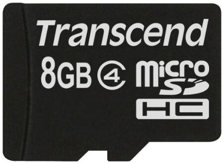 TS8GUSDC4 Överför Micro SDHC minneskort klass 4 8 GB Svart TS8GUSDC4 Överför Micro SDHC minneskort klass 4 8 GB Svart