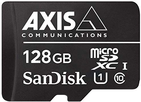 01491-001 Axis  minneskort 128 GB MicroSDXC klass 10 – minneskort (128 GB, MicroSDXC, klass 10, 80 MB/s, svart, vit)