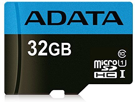 AUSDH32GUICL1085-RA1 ADATA 32 GB Micro SD-kort med hög kapacitet med SD-adapter klass 10 AUSDH32GUICL1085-RA1 ADATA 32 GB Micro SD-kort med hög kapacitet med SD-adapter klass 10