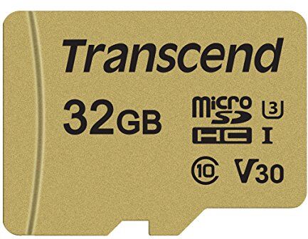 TS32GUSD500S Transcend Ultra-Highspeed 32 GB micro SDXC/SDHC minneskort (för actionkameror/dashcams och dröner) / 4K, U3, V30, UHS-I – TS32GUSD500S Transcend Ultra-Highspeed 32 GB micro SDXC/SDHC minneskort (för actionkameror/dashcams och dröner) / 4K, U3, V30, UHS-I –