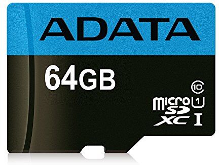 AUSDX64GUICL1085-RA1 ADATA 64 GB Premier Micro SD-kort med hög kapacitet med SD-adapter UHS-I klass 10 R/W 85/25 MB/s AUSDX64GUICL1085-RA1 ADATA 64 GB Premier Micro SD-kort med hög kapacitet med SD-adapter UHS-I klass 10 R/W 85/25 MB/s