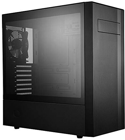 MCB-NR600-KG5N-S00 Cooler Master MasterBox NR600 – ATX Mid-Tower PC-hölje med sidopanel av härdat glas, flera luftflödeskonfigurationer, 2 förinstallerade fläktar (120 mm), kabelhantering – med ODD MCB-NR600-KG5N-S00 Cooler Master MasterBox NR600 – ATX Mid-Tower PC-hölje med sidopanel av härdat glas, flera luftflödeskonfigurationer, 2 förinstallerade fläktar (120 mm), kabelhantering – med ODD