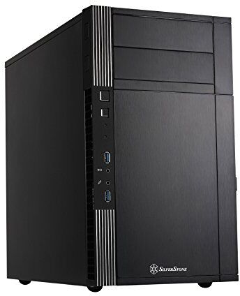 25011 SilverStone SST-PS07B – Precision Mini Tower Case Micro ATX, svart