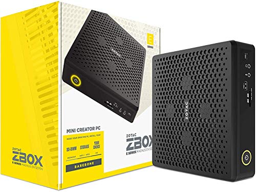 ZBOX-EN52060V-BE ZOTAC ZBOX Magnus EN52060V Barebone 2 x DDR4 2666/2400 SODIMM Slot max 32 GB M.2 SSD PCIE x4 SATA III SSD slot Intel i5-9300H