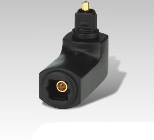 AL18L (10x)*m Toslink 90 graders vinklad adapter/optisk / plugg 10 Toslink Winkel Adapter