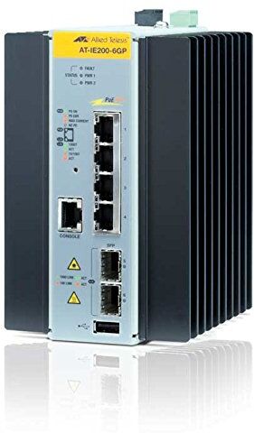 AT-IE200-6GP ALLIED Managed Industrial switch med 2 x 100/1 000 SFP 4x 10/100/1000T PoE+ ingen Wifi AT-IE200-6GP ALLIED Managed Industrial switch med 2 x 100/1 000 SFP 4x 10/100/1000T PoE+ ingen Wifi