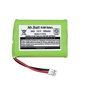 Getue Mr.Batt 900mAh ersättningsbatteri för Motorola Baby Monitor MBP33 MBP33S MBP36 MBP36S MBP36PU