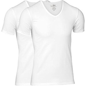 jbs Högkvalitativ T-shirt för män, (2 paket) Skandinavisk, Hygge, Ideal Fit Ultra Soft Touch, Andningsbar, Bamboo Cotton Fabric, Multicoloured, S-3XL
