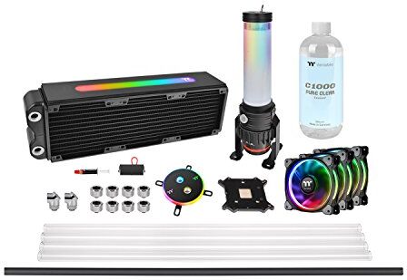 CL-W218-CU00SW-A Thermaltake Pacific M360 Plus Hard Tube DIY vattenkylning RGB Kit, svart