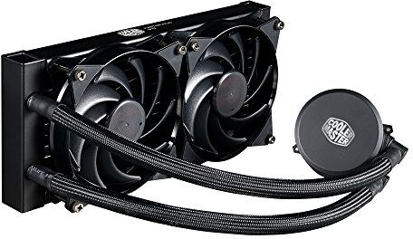 MLX-D24M-A20PW-R1 Cooler Master MasterLiquid 240 vattenkylning 240 mm radiator, 2 x MasterFan Pro 120 AB PWM fläkt, vit LED" MLX-D24M-A20PW-R1 Cooler Master MasterLiquid 240 vattenkylning 240 mm radiator, 2 x MasterFan Pro 120 AB PWM fläkt, vit LED"