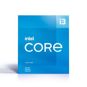 Intel Core i3-10105F BX8070110105F Processor, Blå, 6 MB, 65 watt