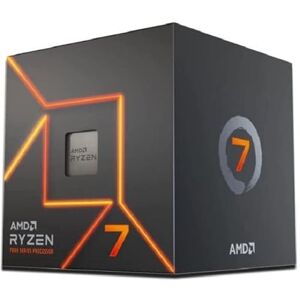 100-00000592BOX AMD Ryzen™ 7700 Processor med Ventirad Wraith Prism, 8 kärnor/16 obegränsade trådar, Zen 4-arkitektur, 40MB L3 Cache, 65 W TDP, upp till 5,3 GHz frekvens boost, Socket AMD 5, DDR5 och PCIe 5.0, svart