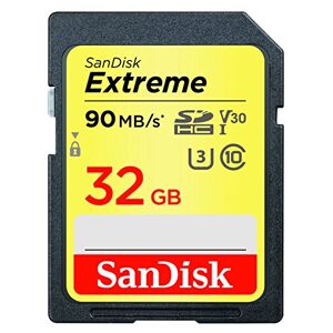 SanDisk Extreme  SDSDXVE-032G-GNCIN 32 GB SDHC Class 10 U3 V30 Memory Card, yellow