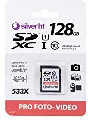 111570440128 SilverHT 15704 minneskort 128 GB SDXC klass 10 UHS-I minneskort (128 GB, SDXC, klass 10, UHS-I, 80 MB/s, 20 MB/s) 111570440128 SilverHT 15704 minneskort 128 GB SDXC klass 10 UHS-I minneskort (128 GB, SDXC, klass 10, UHS-I, 80 MB/s, 20 MB/s)
