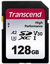 TS128GSDC300S Transcend 128 GB SDXC-kort UHS-I U3 A2 TS128GSDC330S TS128GSDC300S Transcend 128 GB SDXC-kort UHS-I U3 A2 TS128GSDC330S