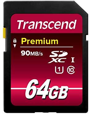 TS64GSDU1 Transcend  SDXC-minneskort, 64 GB TS64GSDU1 Transcend  SDXC-minneskort, 64 GB
