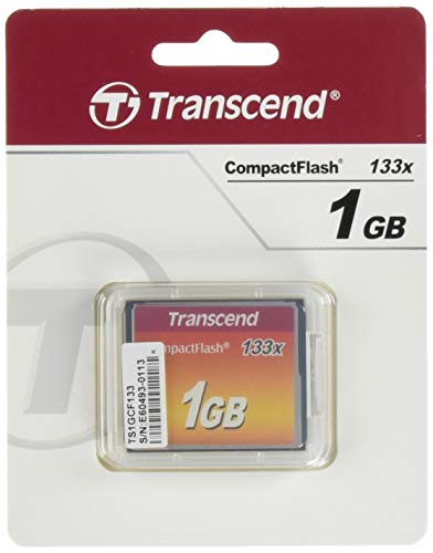 TS1GCF133 Överför kompakt flashminneskort 133 X 1 GB Svart