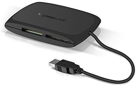 SL-150000-BK Speedlink  Snappy All-in-One multiformatkortläsare med anslutning (upp till 480 Mbit/s, CF, xD, SD/MMC, MS, TF/Micro-SD, SDXC-kort med upp till 2 TB) svart USB 2.0 svart SL-150000-BK Speedlink  Snappy All-in-One multiformatkortläsare med anslutning (upp till 480 Mbit/s, CF, xD, SD/MMC, MS, TF/Micro-SD, SDXC-kort med upp till 2 TB) svart USB 2.0 svart