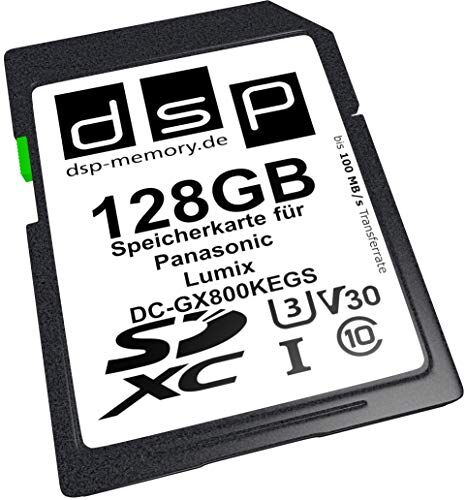 Z-4051557443495 128 GB professionellt V30 minneskort för Panasonic Lumix DC-GX800KEGS digitalkamera Z-4051557443495 128 GB professionellt V30 minneskort för Panasonic Lumix DC-GX800KEGS digitalkamera