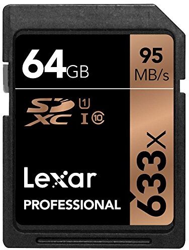LSD64GCB1EU633 Lexar Professional 64GB Class 10 UHS-I 633X Speed (95MB/s) SDXC Flash Memory Card LSD64GCB1EU633 Lexar Professional 64GB Class 10 UHS-I 633X Speed (95MB/s) SDXC Flash Memory Card