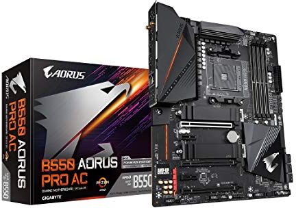 B550 AORUS PRO AC Gigabyte  (AM4 AMD/B550/ATX/Dual M.2/SATA 6Gb/s/USB 3.2 Gen 2/Intel Dual Band 802.11AC WiFi/2.5 GbE LAN/PCIe 4.0/RGB Fusion 2.0/DDR4/Gaming moderkort) B550 AORUS PRO AC Gigabyte  (AM4 AMD/B550/ATX/Dual M.2/SATA 6Gb/s/USB 3.2 Gen 2/Intel Dual Band 802.11AC WiFi/2.5 GbE LAN/PCIe 4.0/RGB Fusion 2.0/DDR4/Gaming moderkort)