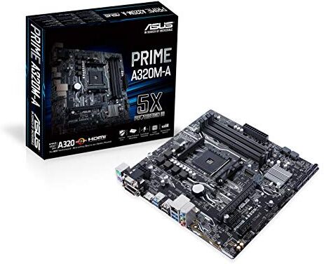 PRiME Asus  moderkortshållare AM4 (uATX, AMD A320, 4x DDR4-minne med 3200 MHz, M.2, USB 3.1) PRiME Asus  moderkortshållare AM4 (uATX, AMD A320, 4x DDR4-minne med 3200 MHz, M.2, USB 3.1)