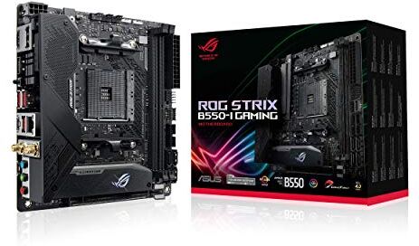 90MB14L0-M0EAY0 ASUS ROG Strix B550-I Gaming moderkort sockel AM4 (Mini-ITX, Ryzen, PCIe 4.0, Intel 2,5 Gbit/s-ethernet, 2x M.2 med kylare, SATA 6 Gbit/s, USB 3.2 Gen 2) 90MB14L0-M0EAY0 ASUS ROG Strix B550-I Gaming moderkort sockel AM4 (Mini-ITX, Ryzen, PCIe 4.0, Intel 2,5 Gbit/s-ethernet, 2x M.2 med kylare, SATA 6 Gbit/s, USB 3.2 Gen 2)